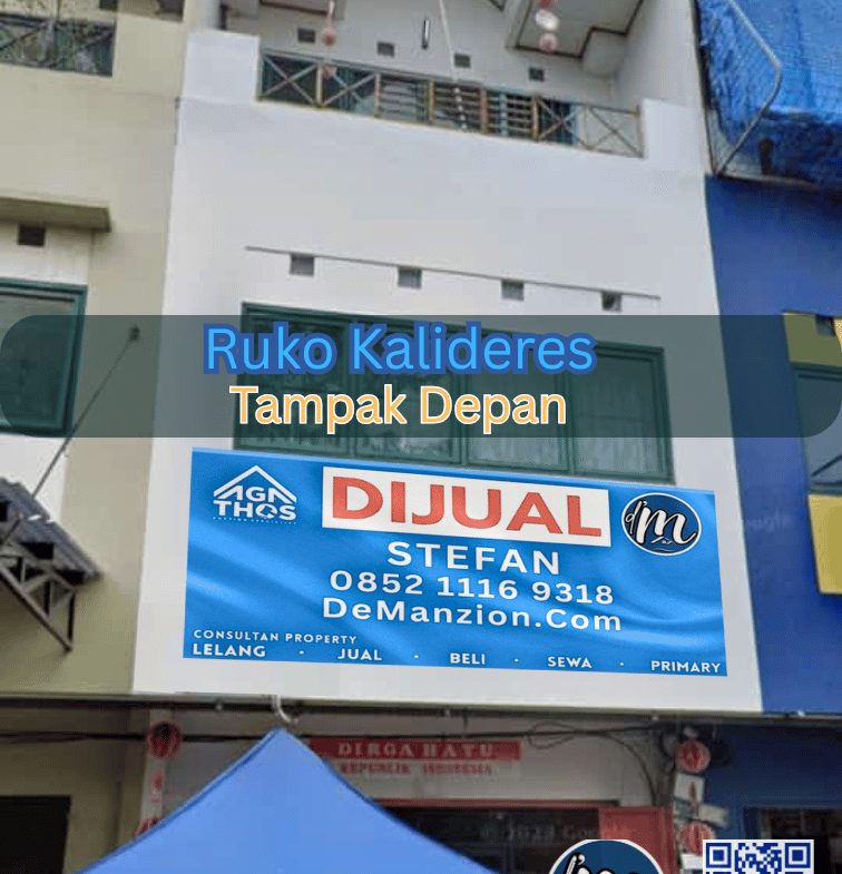 Dijual Ruko di KaliDeres - Tampak Depan