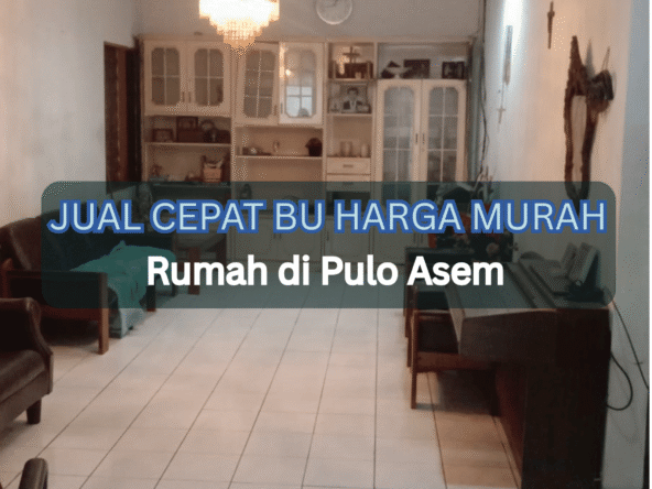 DiJual Rumah Pulo Asem Ruang Keluarga Nyaman