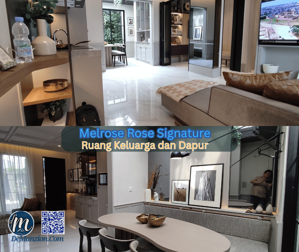 Melrose Rose - Ruang Keluarga dan Dapur