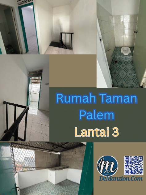 Dijual Rumah Taman Palem -Lt 3- DeManzion